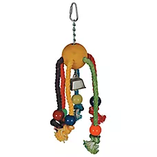 All Living Things® Rope Spider Bird Toy - Preening Toy for Large Pet Birds