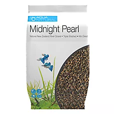 Aqua Natural Aquarium Gravel - Midnight Pearl Fish Tank Gravel