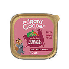 Edgard & Cooper Grain Free Puppy Wet Dog Food - Chicken & Duck Saucy Pate