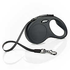 flexi? Classic Retractable Tape Dog Leash, Black