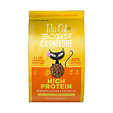 Tiki Cat? Born Carnivore? High Protein Cat & Kitten Food - Non-GMO, Chicken & Egg