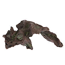 Top Fin? Brown Wood Cave Aquarium Ornament - Fish Tank Decor, Hideout - Medium