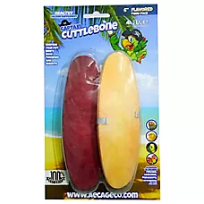 A&E Cage Company Flavored 6" Cuttlebone 2 Pack - Calcium Bird Beak Care Treats