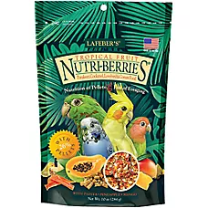 Lafeber's® Nutri-Berries Tropical Fruit Parakeet & Cockatiel Food - Foraging Bird Food