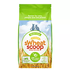 sWheat Scoop Clumping Multi-Cat Wheat Cat Litter - Natural""