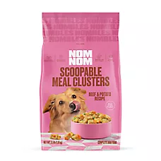 NOM NOM Nombles Scoopable Meal Clusters Adult Frozen Dog Food - Beef & Potato