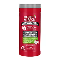 Nature's Miracle® Advanced Pet Stain/Odor Elimination Wipes W/ Enzymatic Formula For Hard Surfaces