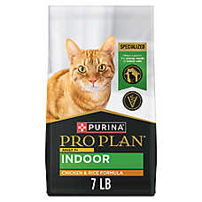Purina Pro Plan Dry Cat Food - Adult 7+, Indoor, Chicken & Rice, 7 LB